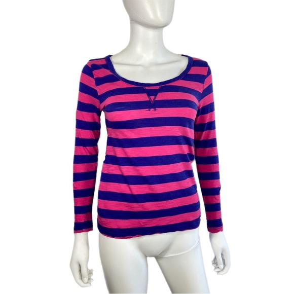 Ambiance Apparel Purple and Pink Fitted Long Sleeve Tee - Picture 1 of 6
